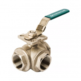 CSBVC325-3L Трехходовой шаровый кран, L-порт, G1, нерж
