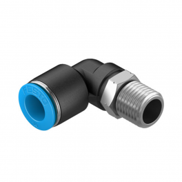QSL-1/2-16 Угловой штуцер с цанговым зажимом и резьбой