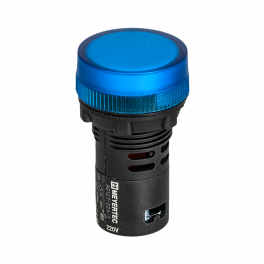Сигнальная LED лампа, синий, 220V AC IP65 MT22-SA66
